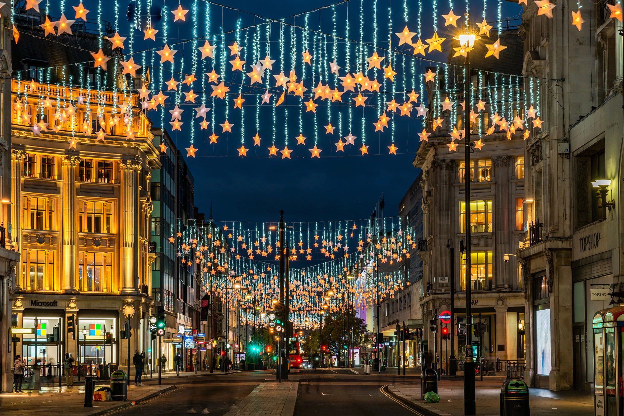 Oxford street London Christmas Lights Display